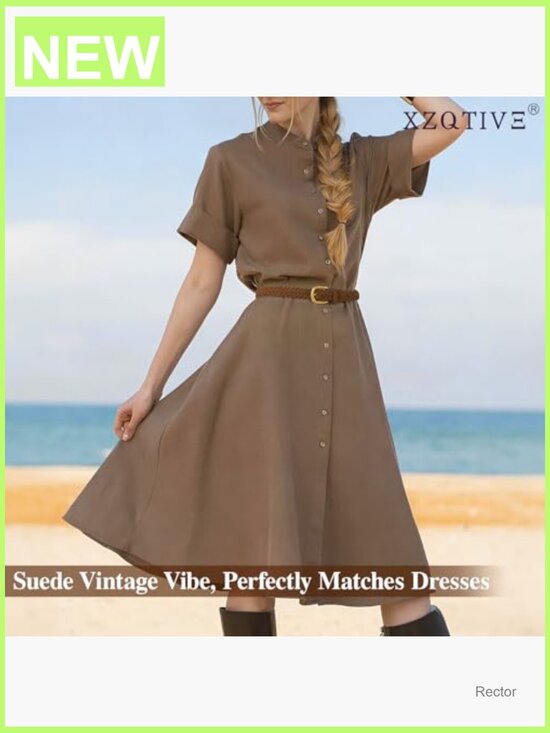 Braided Suede Belt with Gold Buckle - No-Hole Adjustable Woven Waist Belt for main image 2